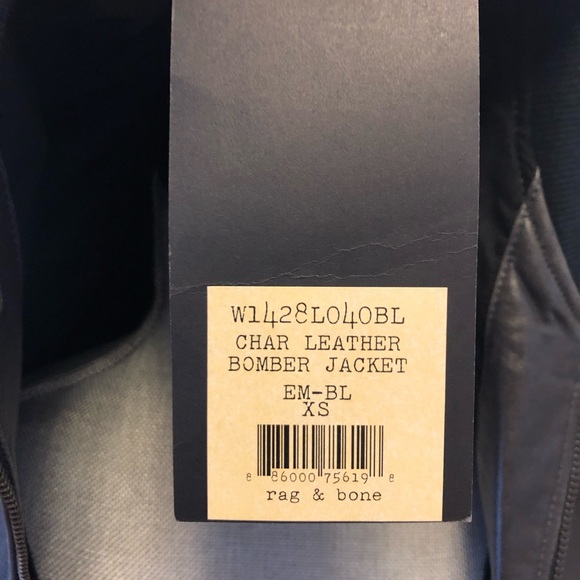 💲🔻 Rag & Bone/JEAN The Leather Bomber Jacket - Picture 6 of 8